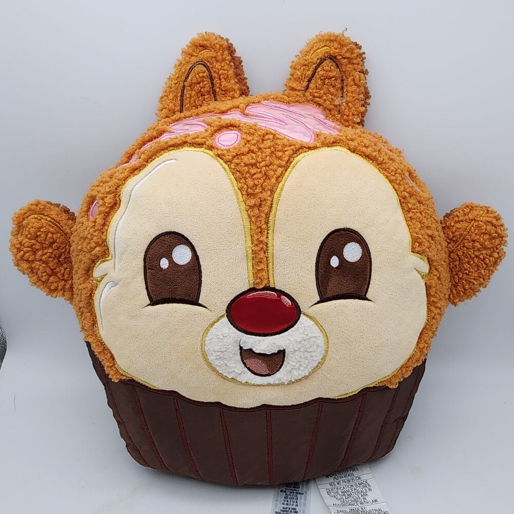 Disney Parks Munchlings Chip 'n Dale Dark Chocolate Ganache Truffle Pillow 18x16